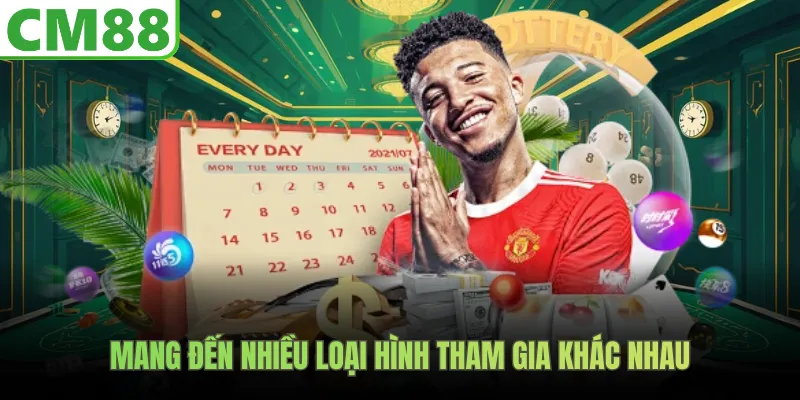 Mang đến nhiều loại hình tham gia khác nhau